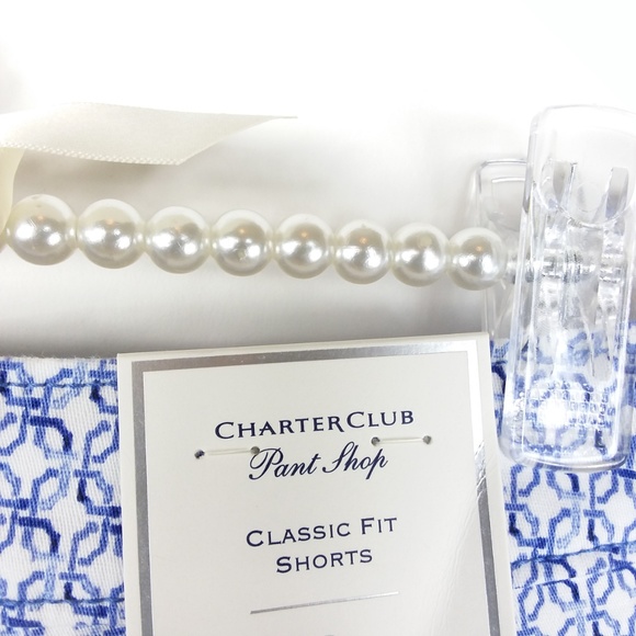 Charter Club Shorts Geometric Print New -30/21 - Picture 4 of 4